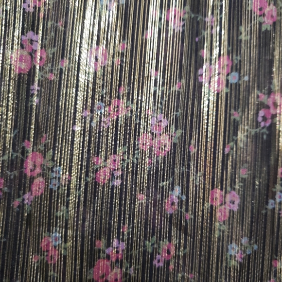 LoveShackFancy Mercy Lurex Metallic Silk Midnight Vine Mini Dress New Size 8 - Picture 10 of 14